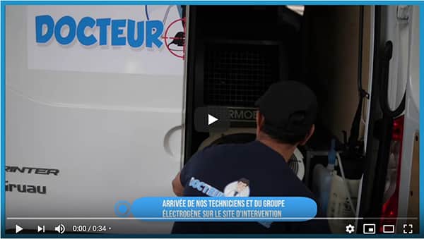 vidéo sur l'extermination des punaises de lit par canon à chaleur